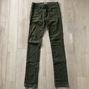 Naked & Famous Denim Skinny Guy Green Stretch Jeans Size 30